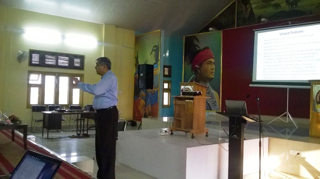 Prof. P. Ganguli interacting with the participants during a technical session